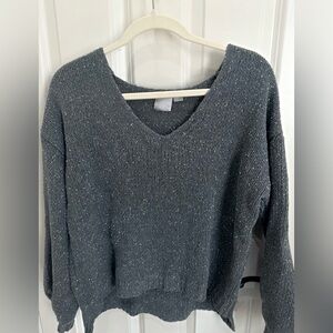 Gray Sparkly Women's‎ Sweater